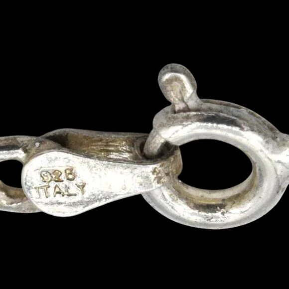 Italian Sterling Silver Mariner's Anchor Link 30" Chain Unisex - Picture 5 of 7